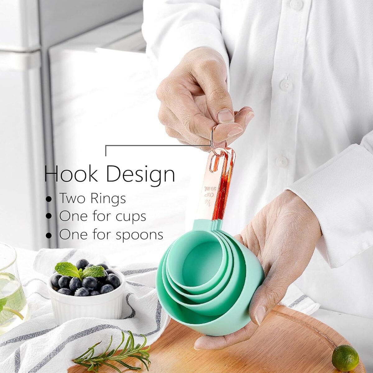 1729981982 Rose Gold Stainless Steel Handle Measuring Cups and Spo