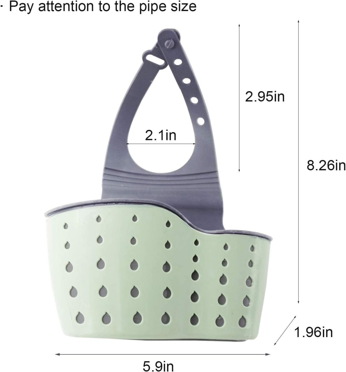 1730242207 VANVENE Kitchen Sink Shelf Soap Sponge Drain Rack Holde