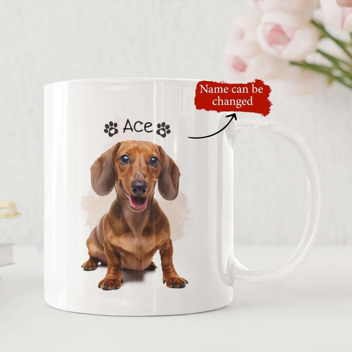 1730589192 Lovely Dachshund White Coffee Mugs Dog Mom Dog Dad Kee