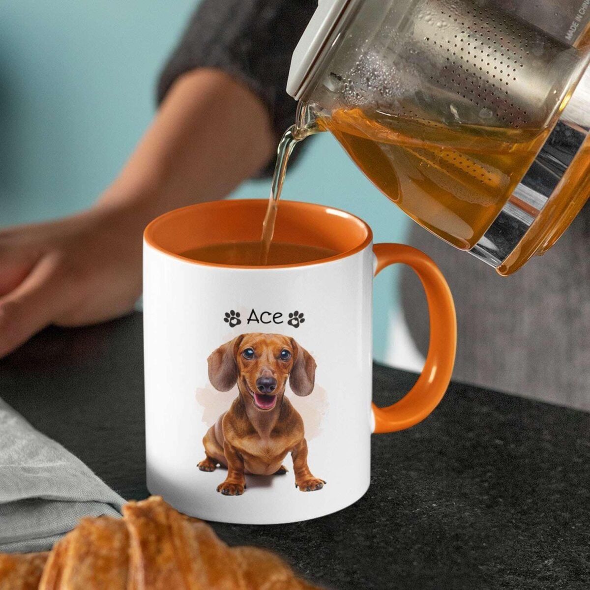 1730589199 Lovely Dachshund White Coffee Mugs Dog Mom Dog Dad Kee