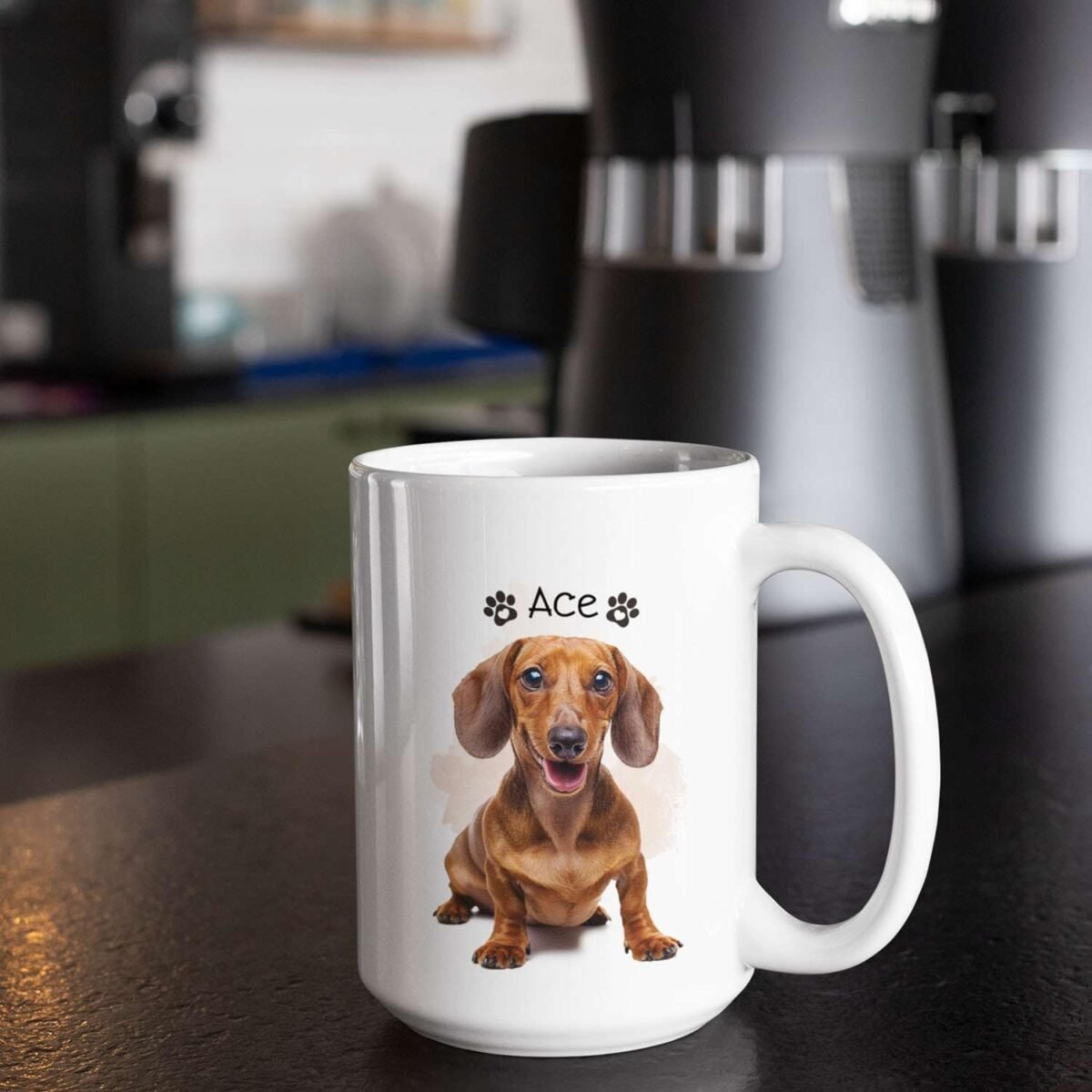 1730589203 Lovely Dachshund White Coffee Mugs Dog Mom Dog Dad Kee