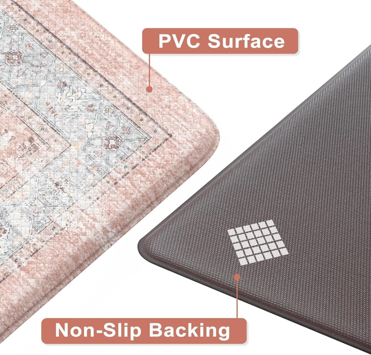 1730762227 Farmhouse Kitchen Mats Cushioned Anti Fatigue Pink Kit