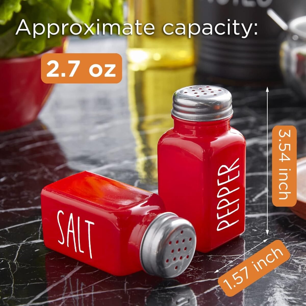 1731281416 Red Salt and Pepper Shakers Set Bivvclaz 2.7 oz Chris