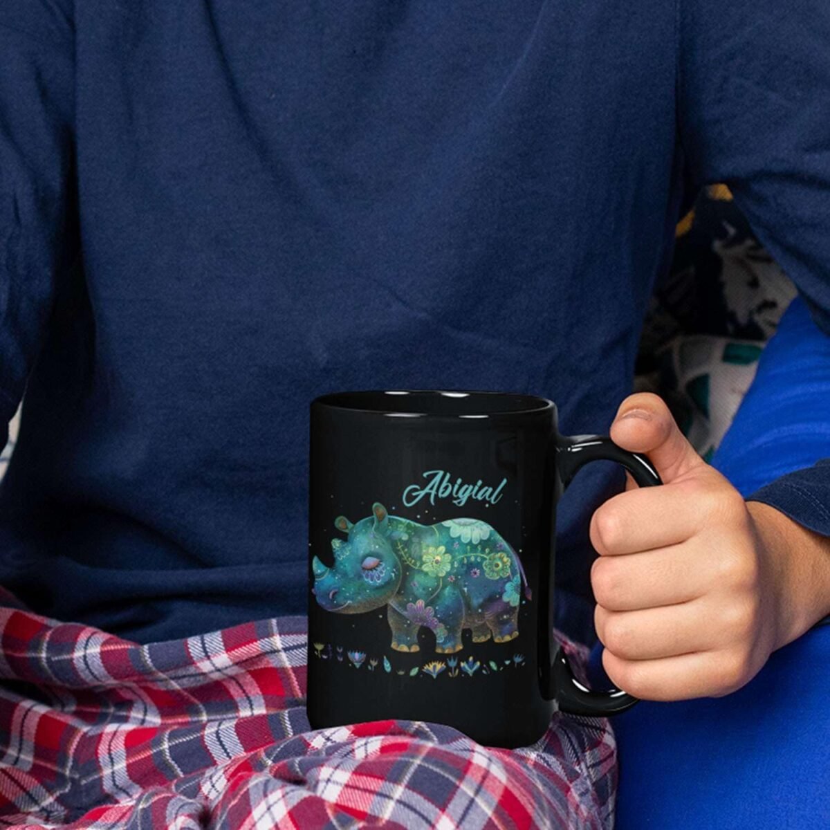 1731367976 Personalized Rhino Ceramic Mug 11oz 15oz Custom Rhino