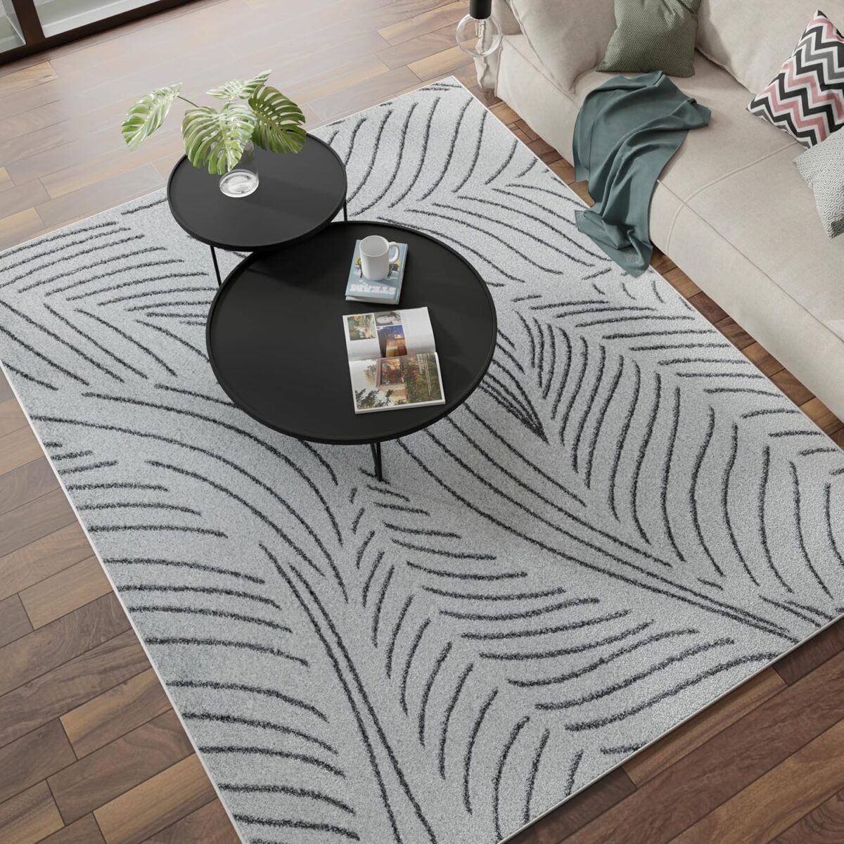 1731454464 Mason Brooks Azure AZ25A Palm White Contemporary Geomet