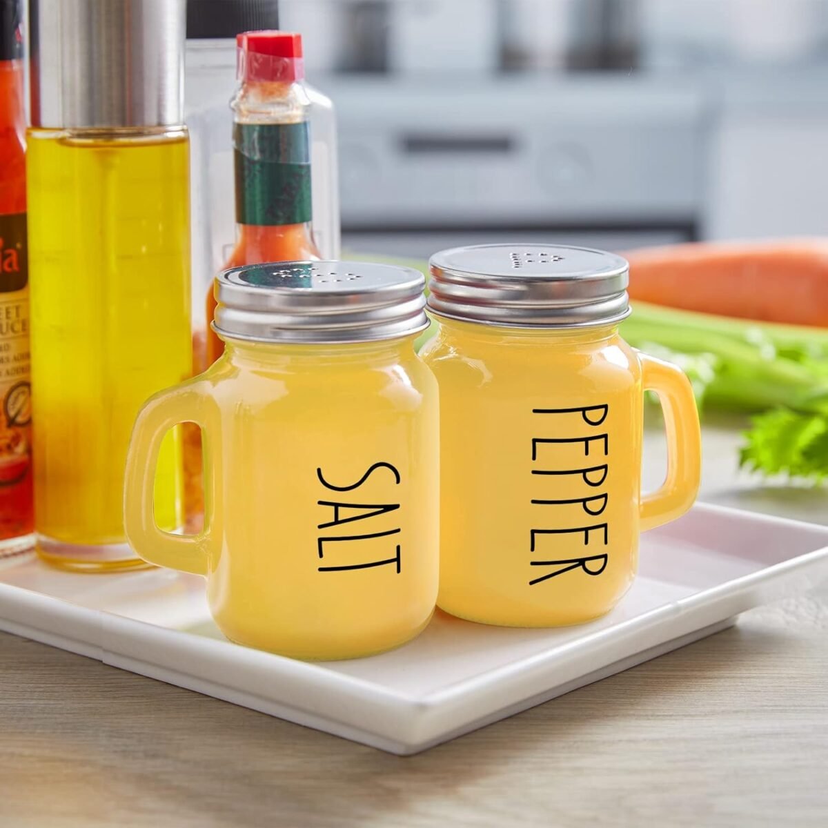 1731800702 Yellow Salt and Pepper Shakers Set Yellow Kitchen Dec