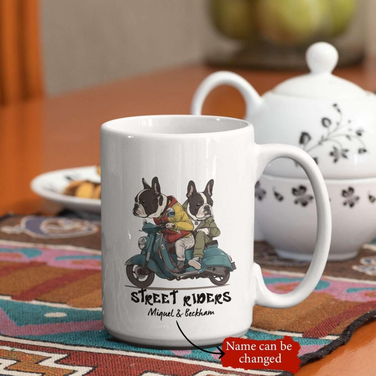 1732406549 Awesome Boston Terrier Riding Motorbike Mug Funny Stre