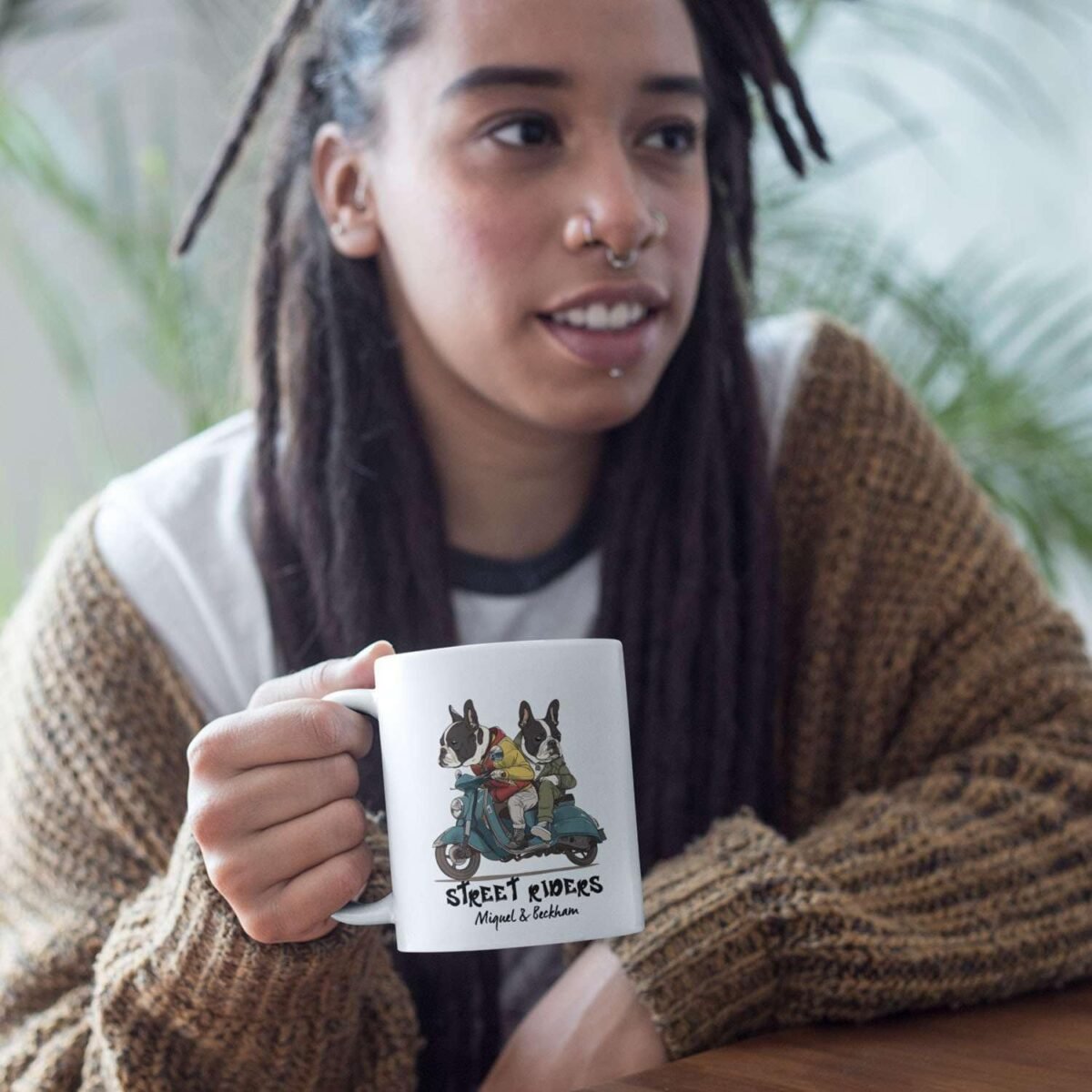 1732406560 Awesome Boston Terrier Riding Motorbike Mug Funny Stre