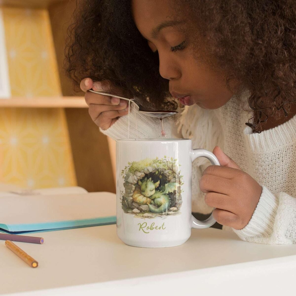 1732925952 Personalized Name Cute Dragon Coffee Mug Customized An