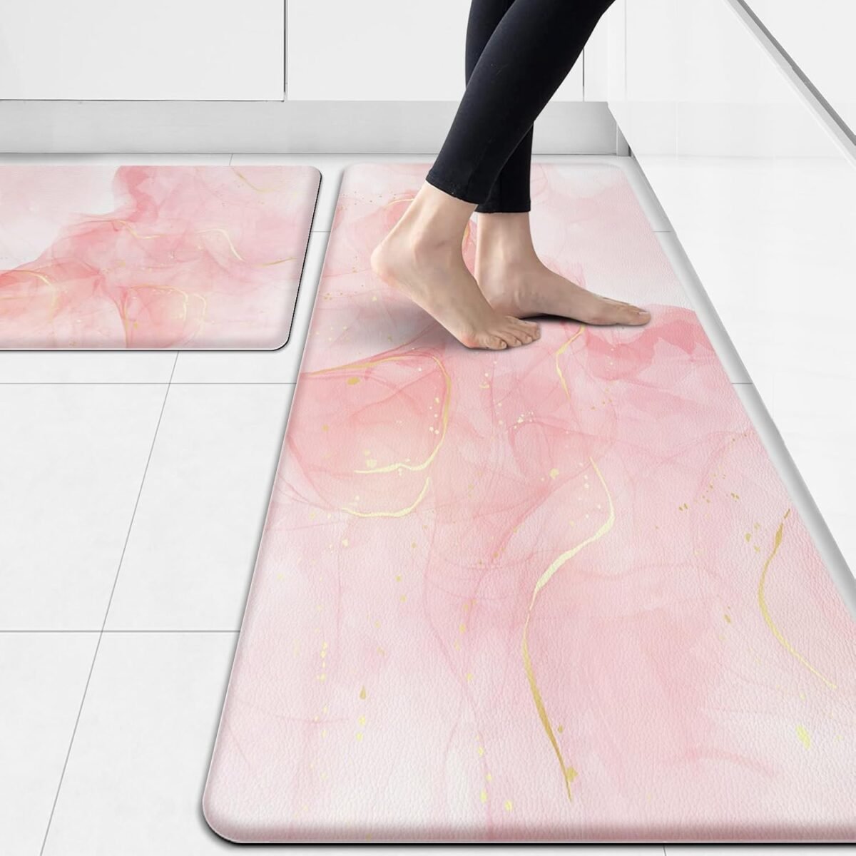 Pink Kitchen Rugs Non Slip Kitchen Anti Fatigue Mat Mod