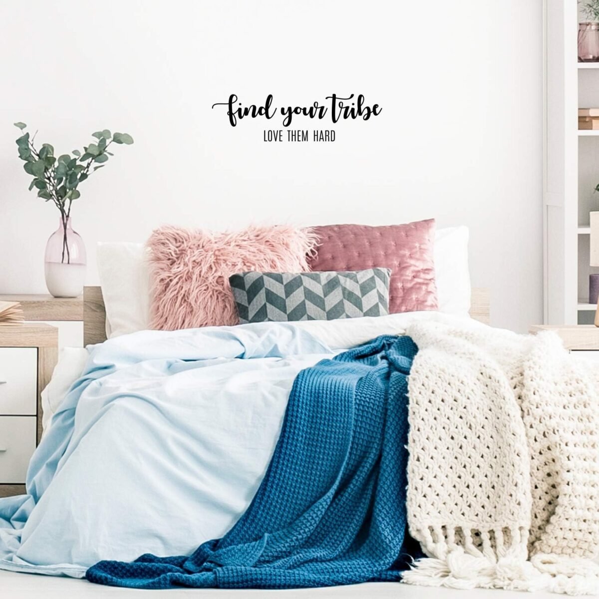 1733706252 Vinyl Wall Art Decal Find Your Tribe Love Them Hard