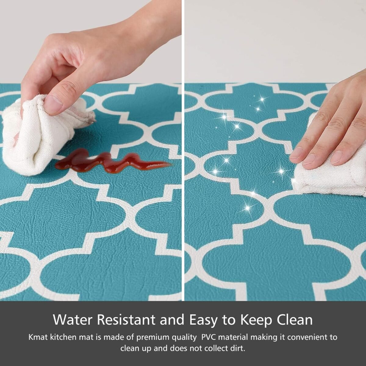 1734155766 KMAT Kitchen Mat 2 PCS Cushioned Anti Fatigue Kitchen