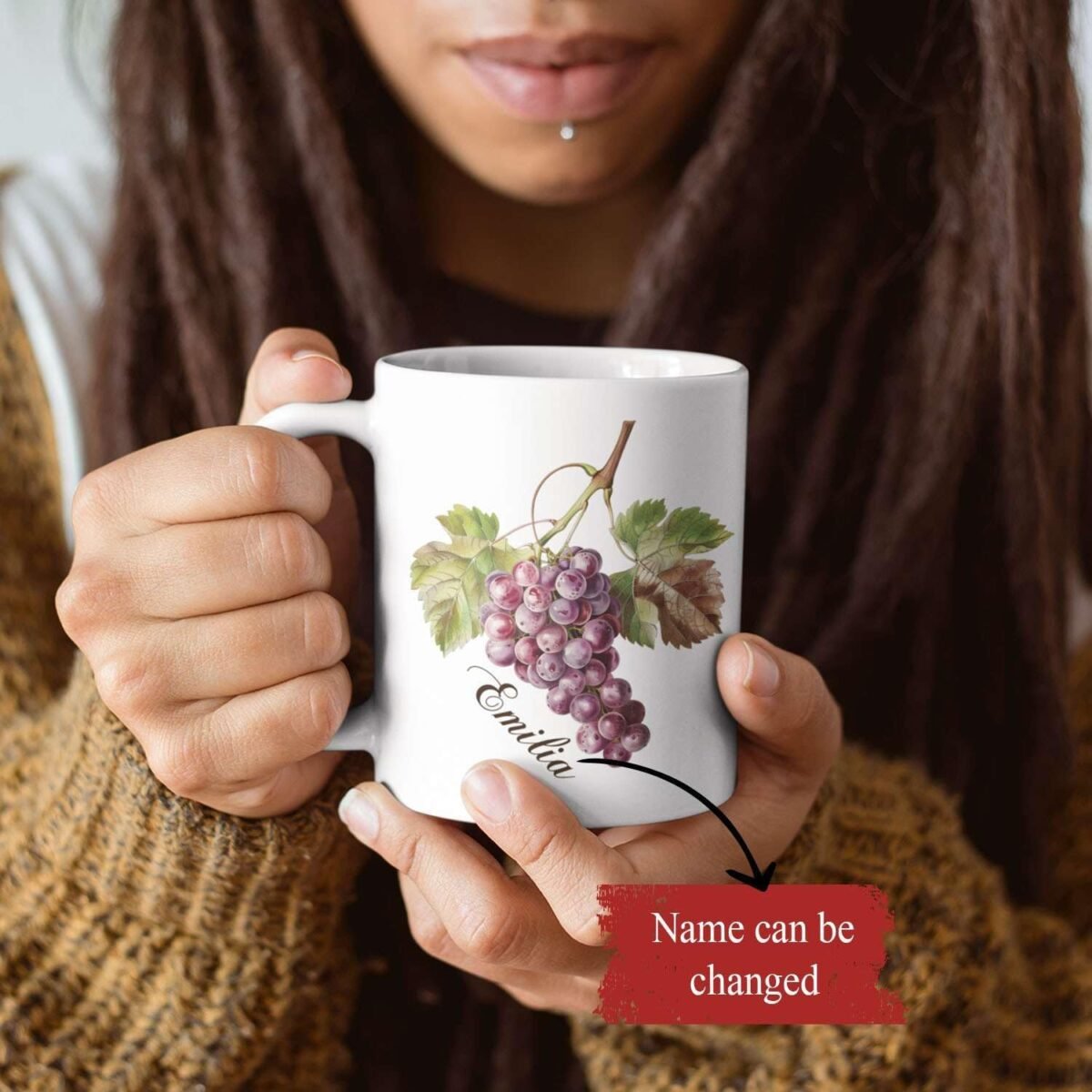 1734274161 Grape Fruit Personalized Name Coffee Mug Customized Fr