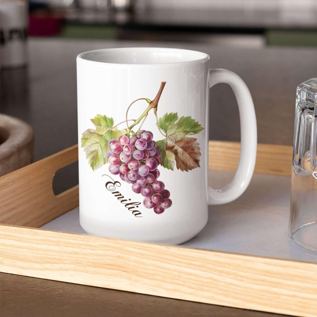 1734274178 Grape Fruit Personalized Name Coffee Mug Customized Fr