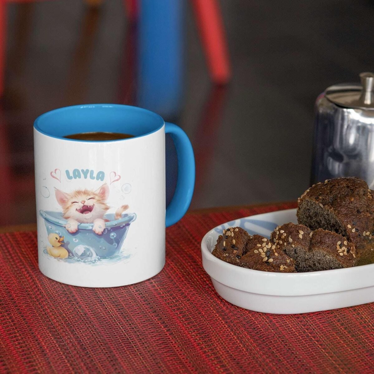 1734567813 Personalized Adorable Cat White Ceramic Mug 11oz Custo
