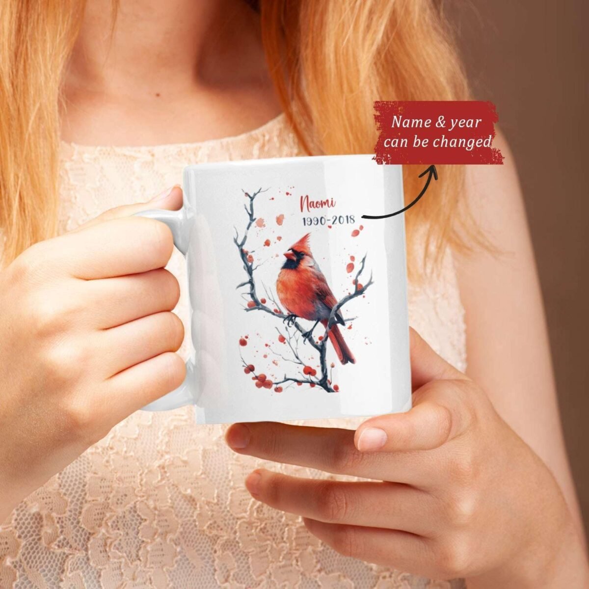 1735089708 Forever In Our Hearts Tea Mug Customized Bird Lover Co