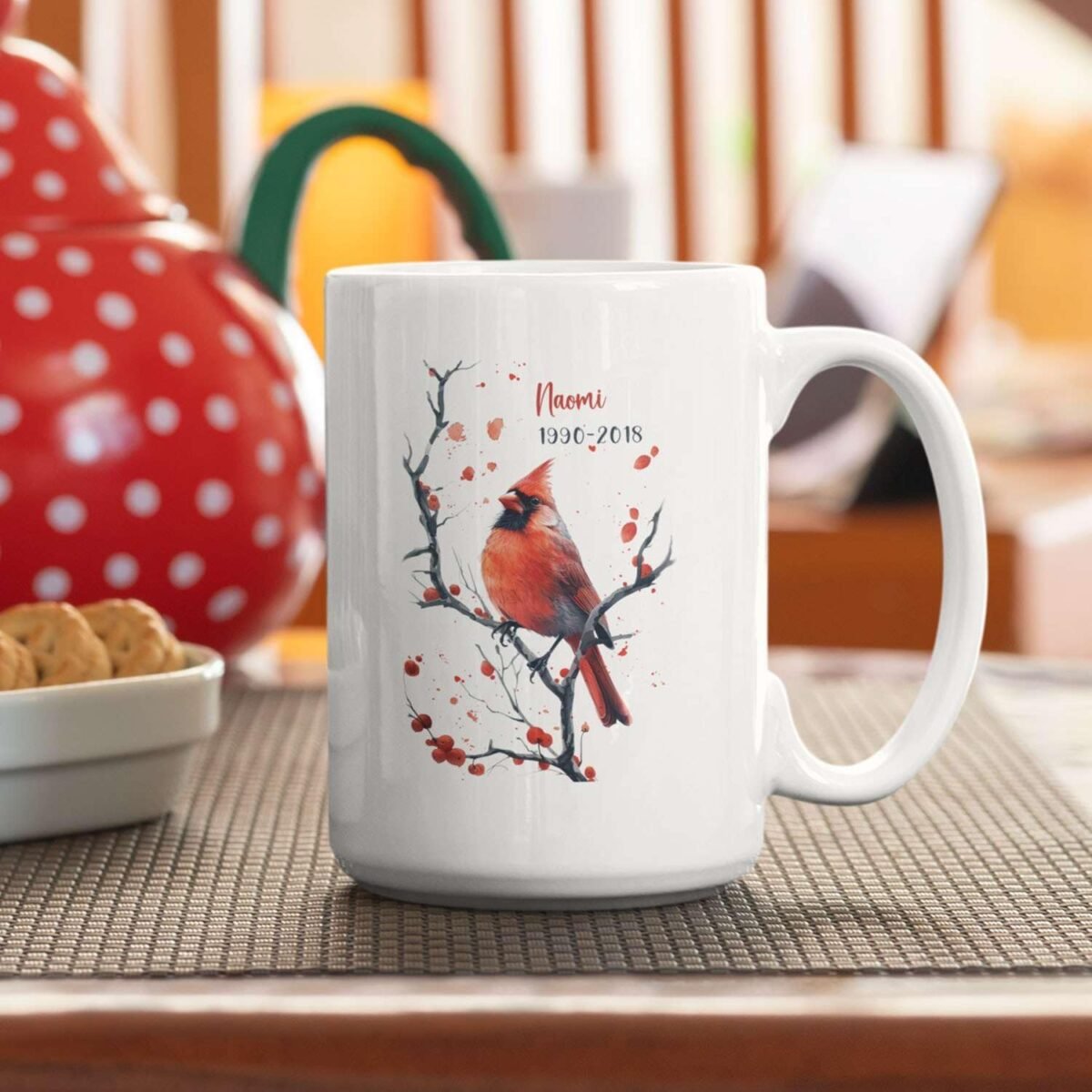 1735089716 Forever In Our Hearts Tea Mug Customized Bird Lover Co