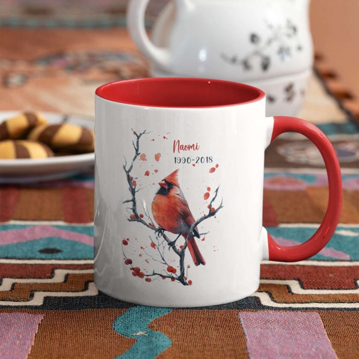 1735089720 Forever In Our Hearts Tea Mug Customized Bird Lover Co