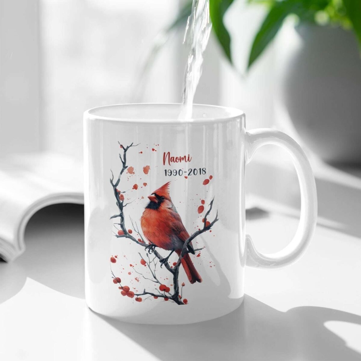 1735089724 Forever In Our Hearts Tea Mug Customized Bird Lover Co