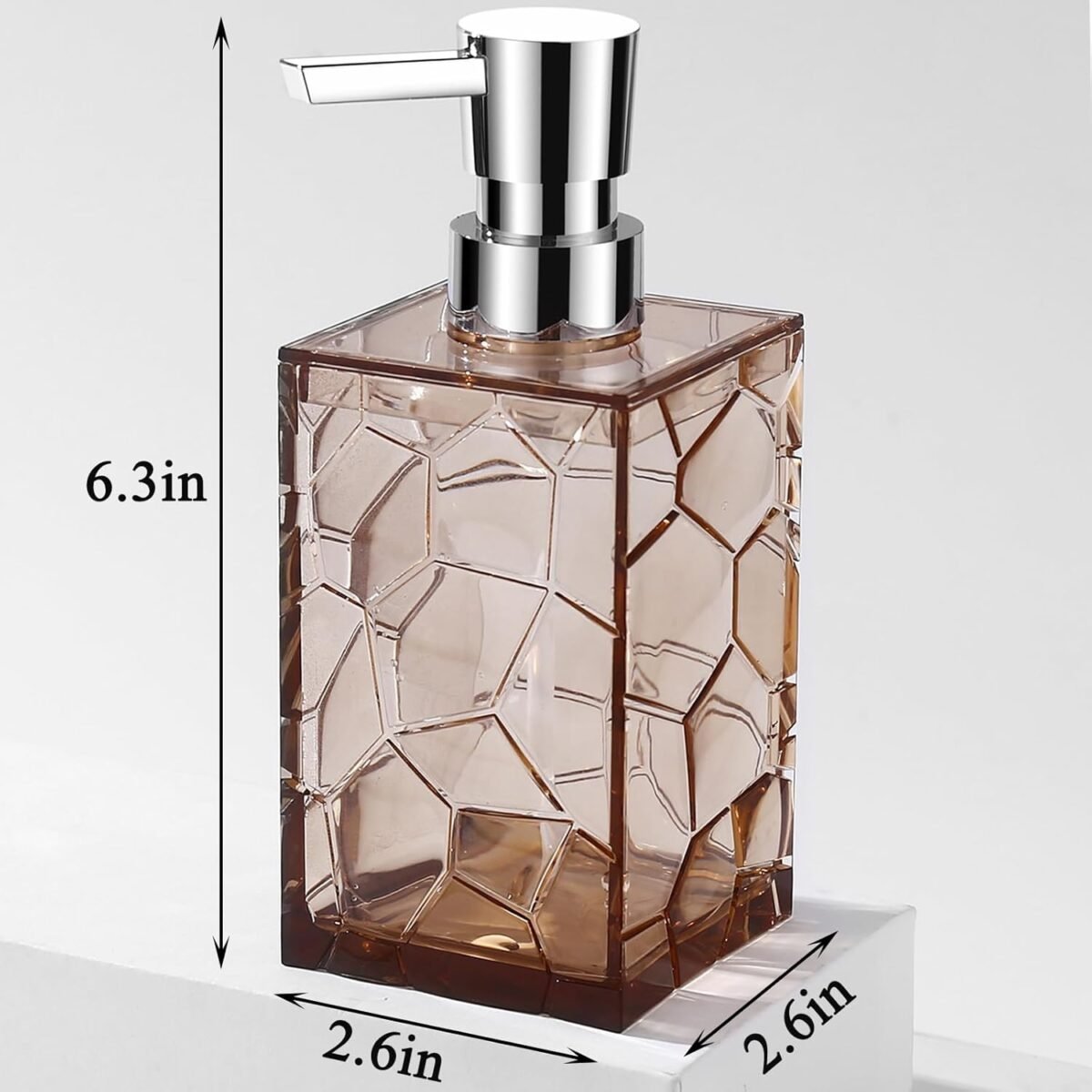 1735263696 Hand Soap Dispenser Clear Acrylic Plastic Liquid Pump