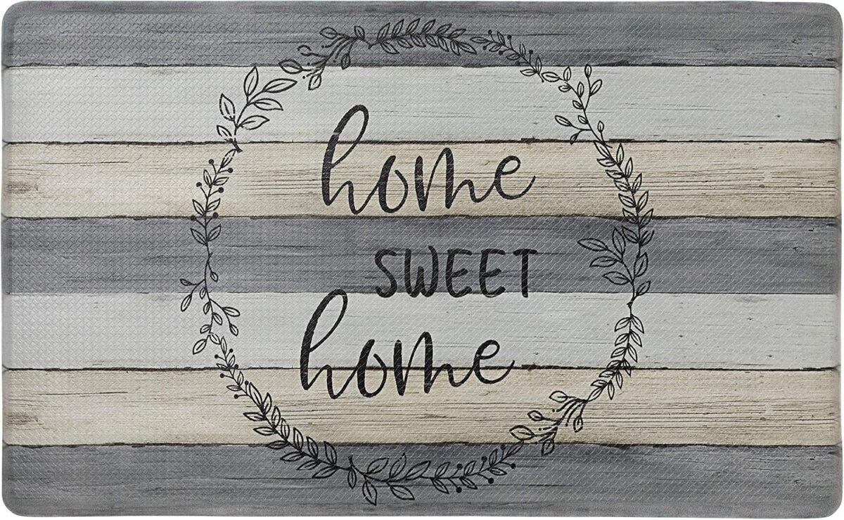 Cozy Living Anti Fatigue Kitchen Mat for Floor Farmhou