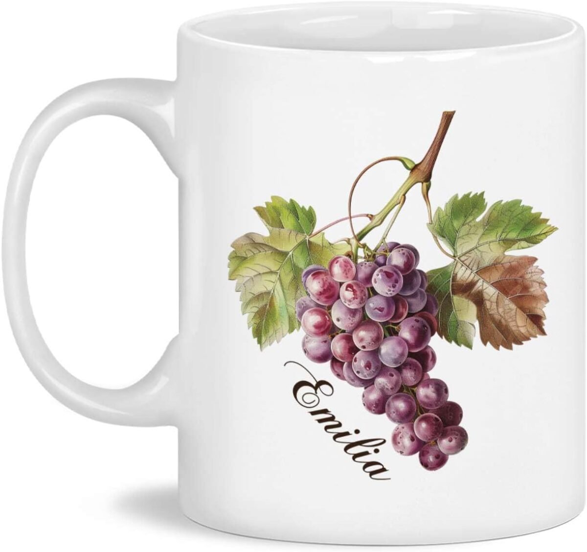 Grape Fruit Personalized Name Coffee Mug Customized Fr