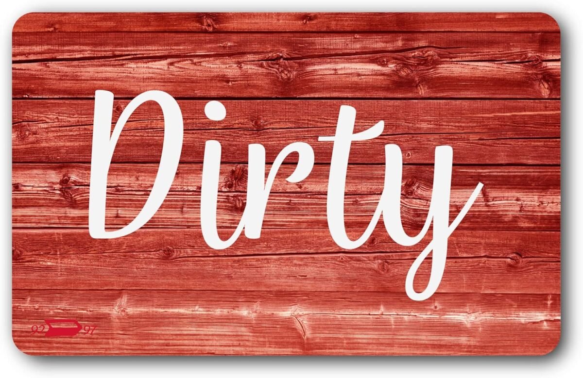 1736042481 Dishwasher Magnet Clean Dirty Sign Rustic Dishwasher M