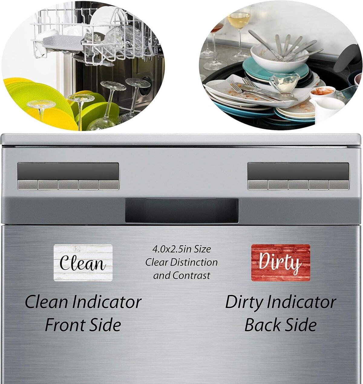 1736042489 Dishwasher Magnet Clean Dirty Sign Rustic Dishwasher M