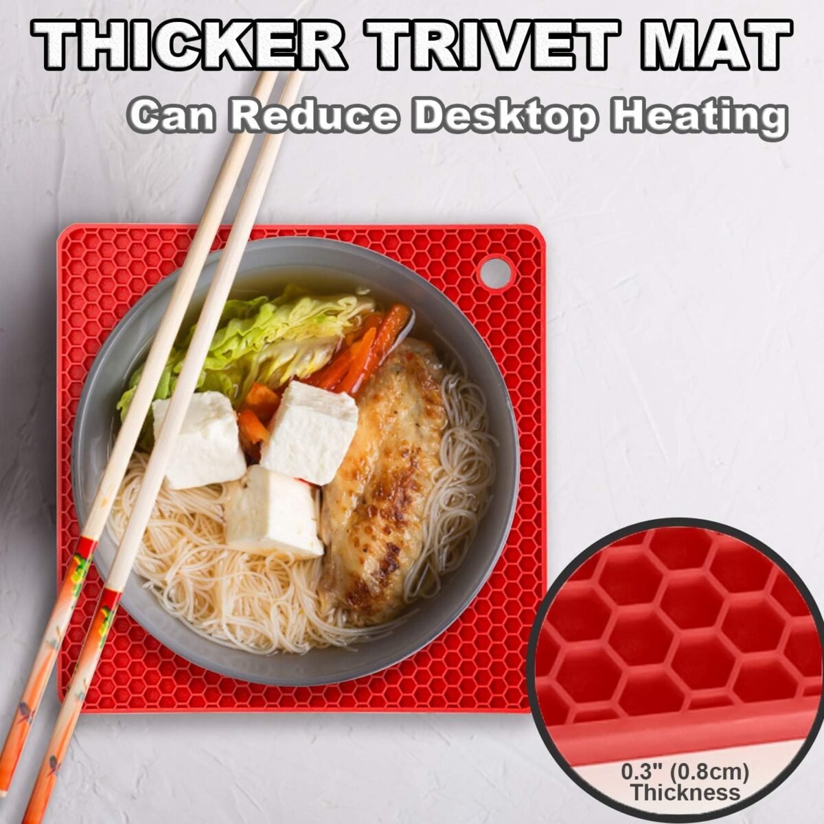 1737109580 Anaeat 4 Pack Silicone Trivet Mats BPA Free Heat Resi