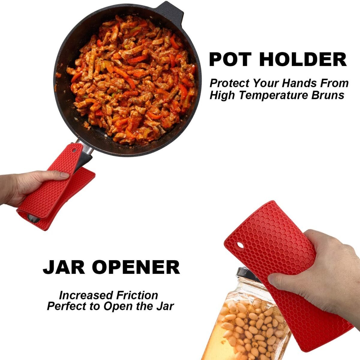 1737109587 Anaeat 4 Pack Silicone Trivet Mats BPA Free Heat Resi