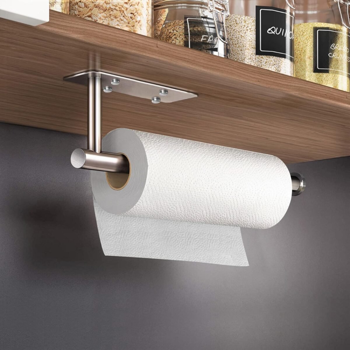 1737628897 VAEHOLD Self Adhesive Paper Towel Holder Under Cabinet
