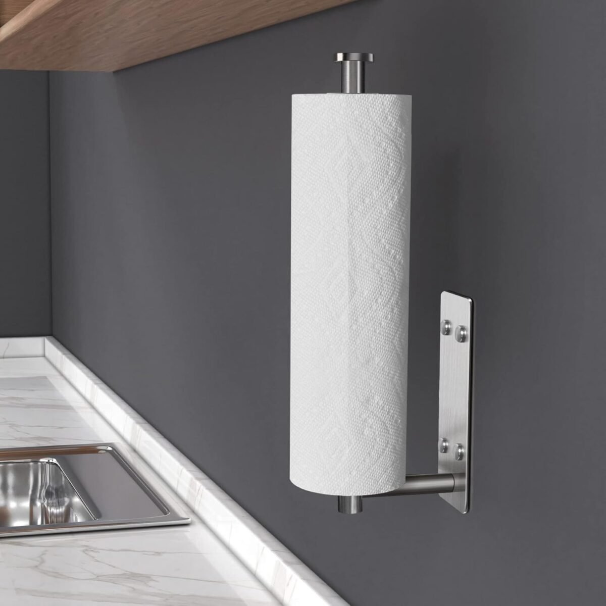 1737628911 VAEHOLD Self Adhesive Paper Towel Holder Under Cabinet