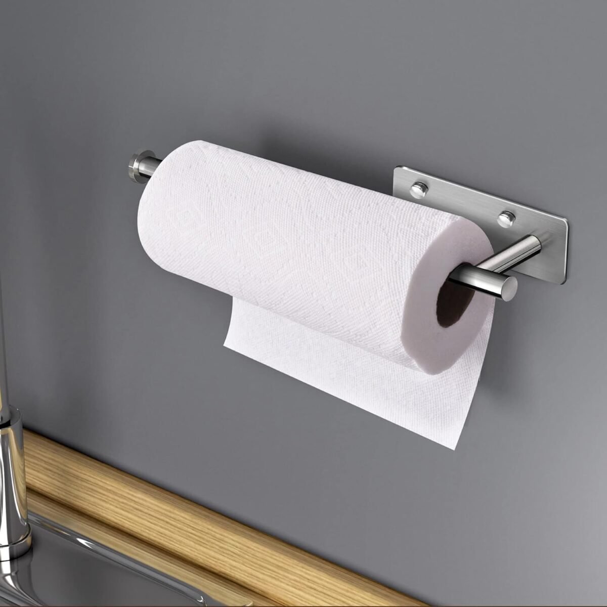 1737628915 VAEHOLD Self Adhesive Paper Towel Holder Under Cabinet