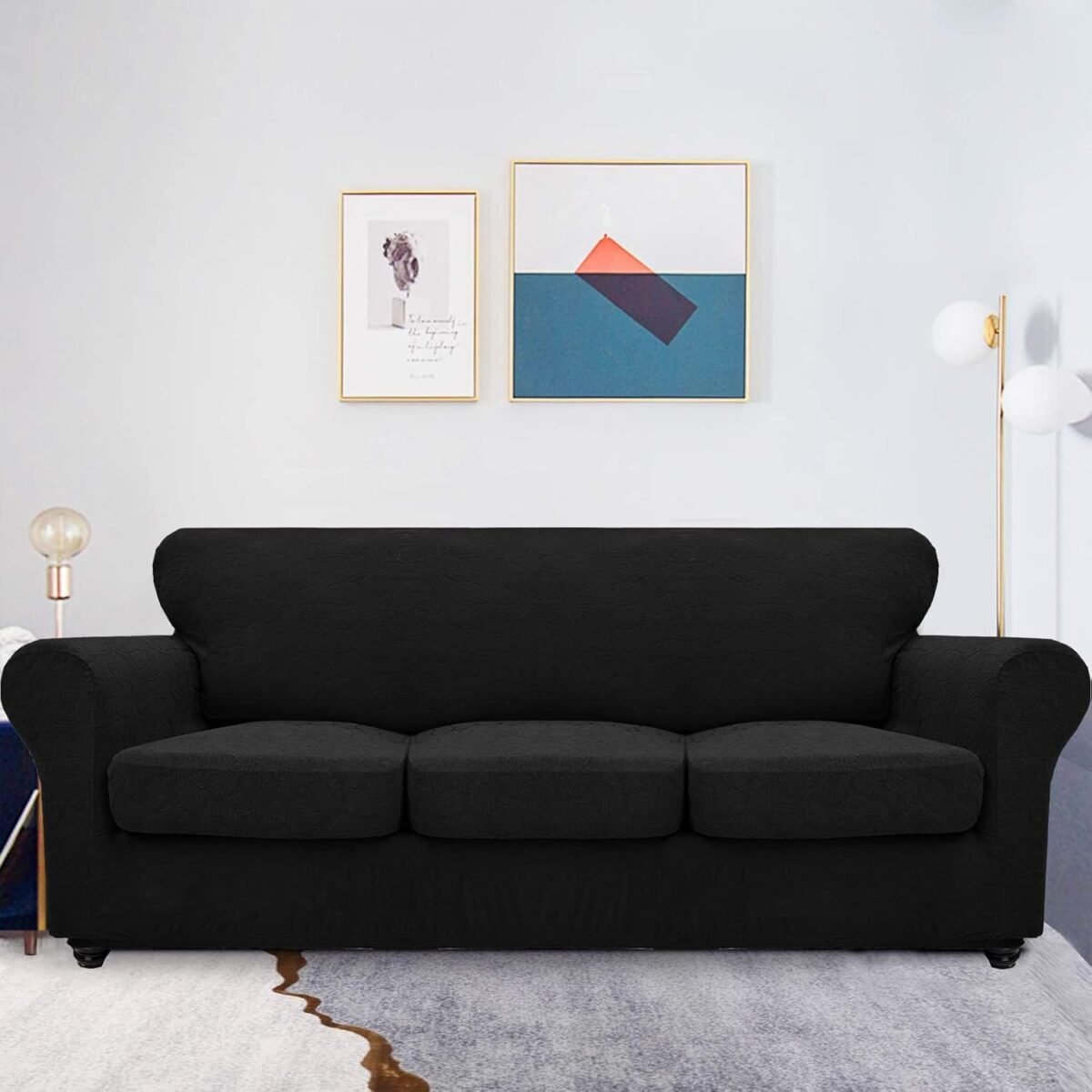 1738061785 MAXIJIN 4 Pieces Stretch Couch Covers for 3 Cushion Cou