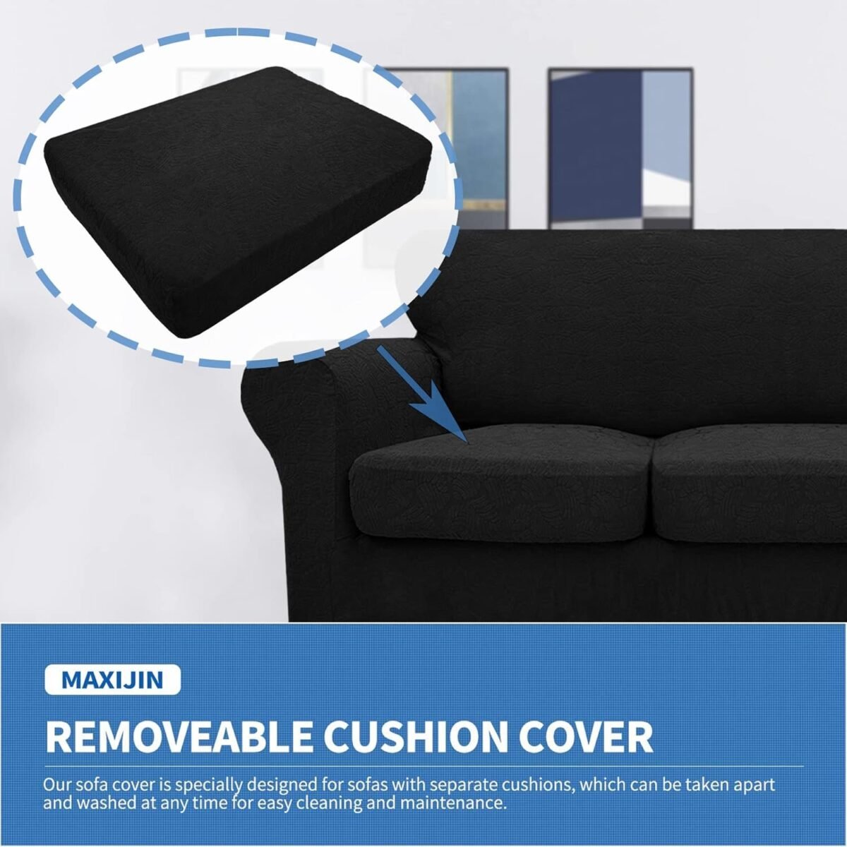 1738061794 MAXIJIN 4 Pieces Stretch Couch Covers for 3 Cushion Cou