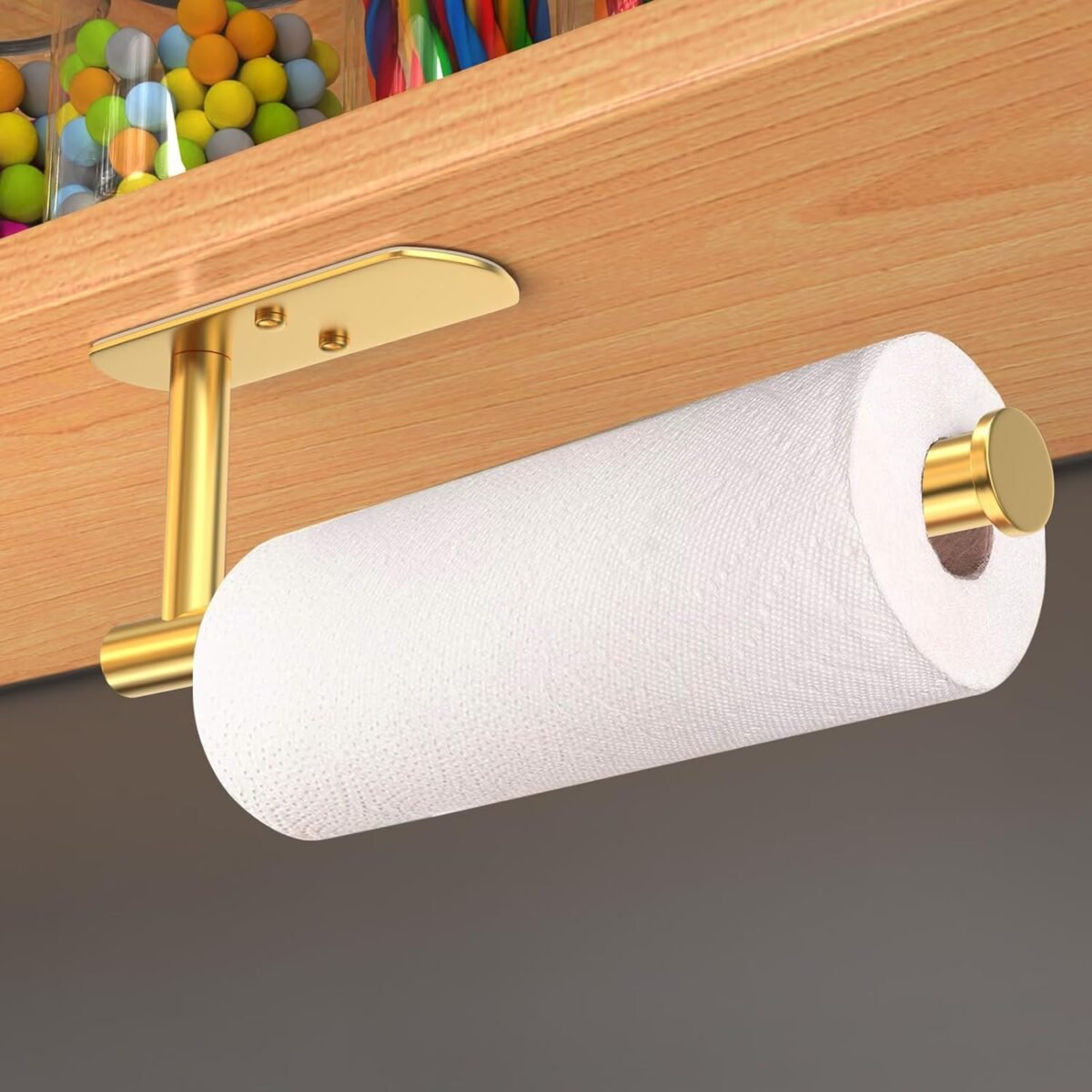 1738148288 VAEHOLD Self Adhesive Paper Towel Holder Under Cabinet