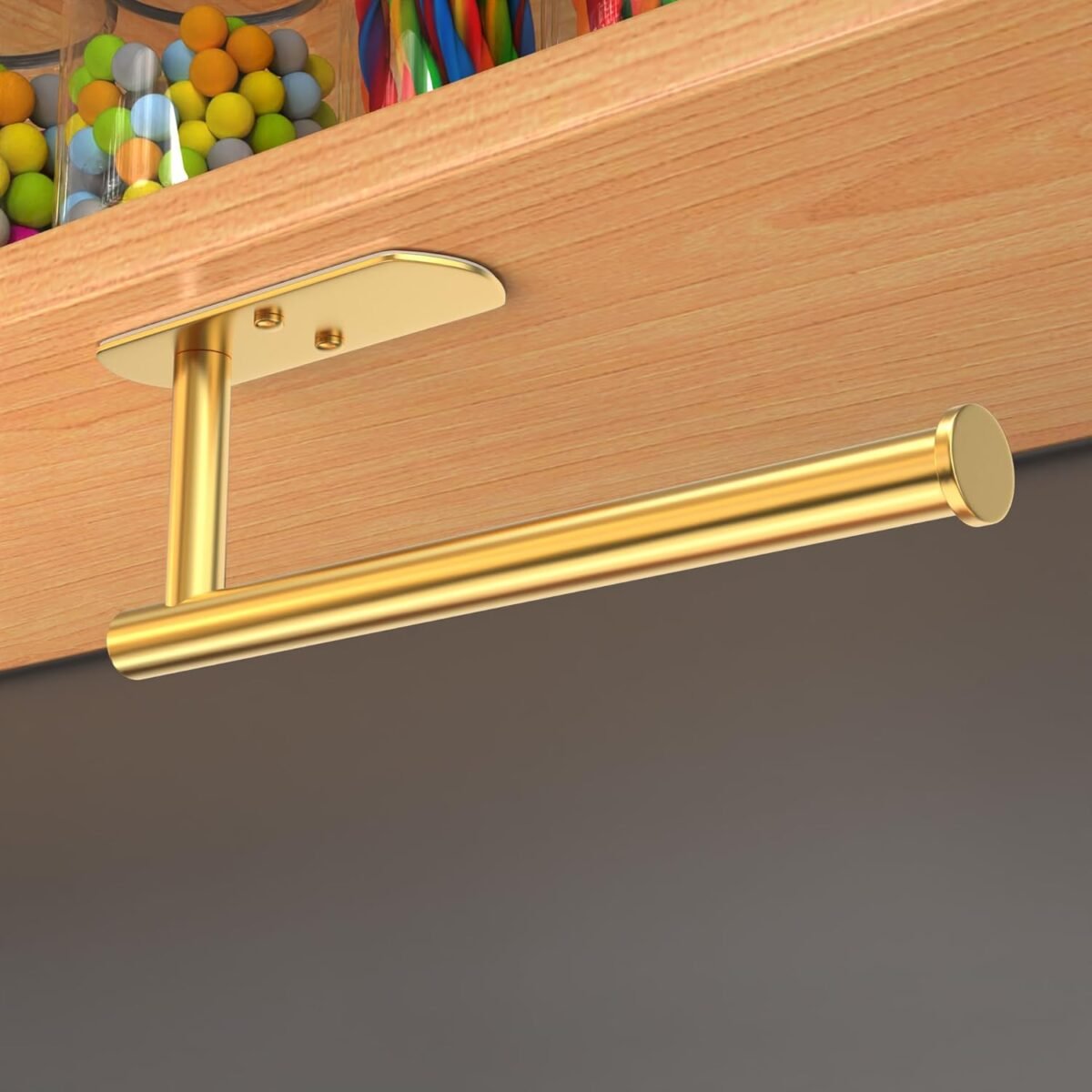 1738148304 VAEHOLD Self Adhesive Paper Towel Holder Under Cabinet