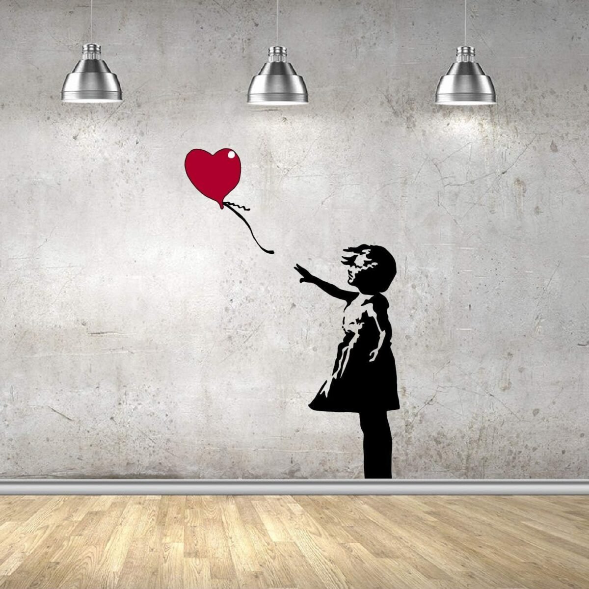 Banksy Vinyl Wall Decal Street Art Little Girl with B