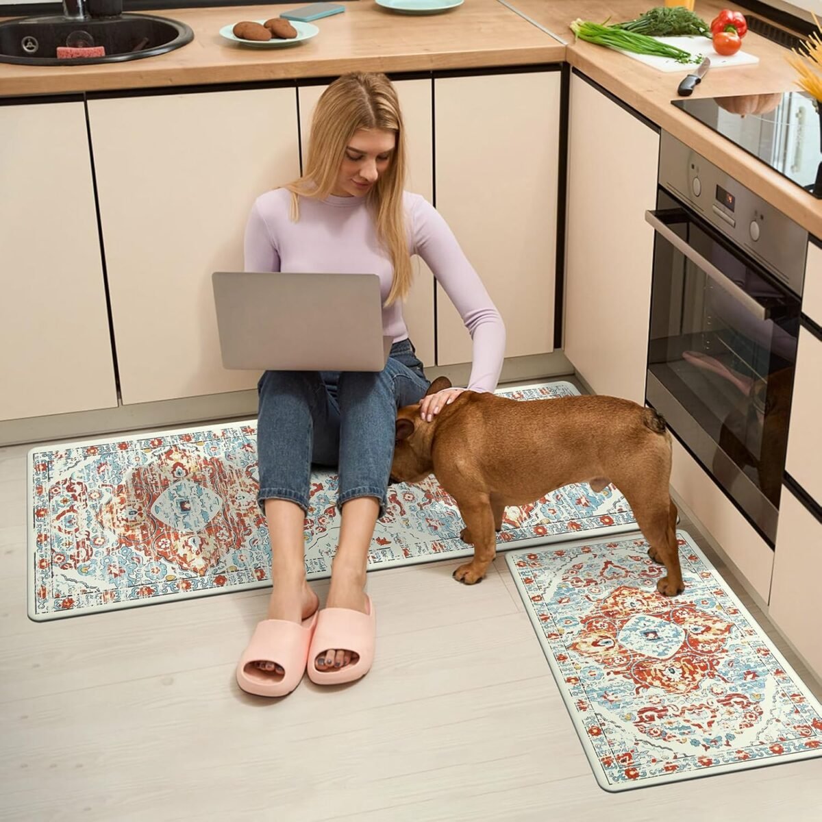 1739273441 Ileading Kitchen Anti Fatigue Mat Set of 2 Non Skid Wat