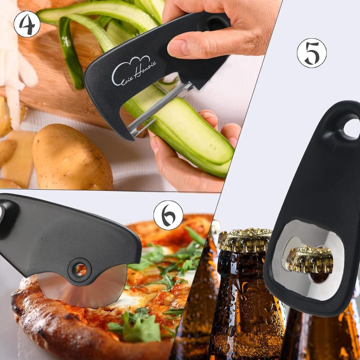 1740311858 Kitchen Gadgets Set 6 Piece Space Saving Kitchen Utens