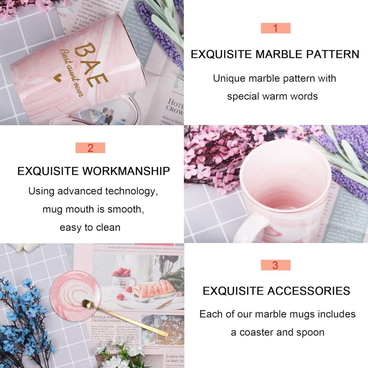 1740571232 WENSSY Aunt Gifts BAE Best Aunt Ever Mug Aunt Mug Mothe