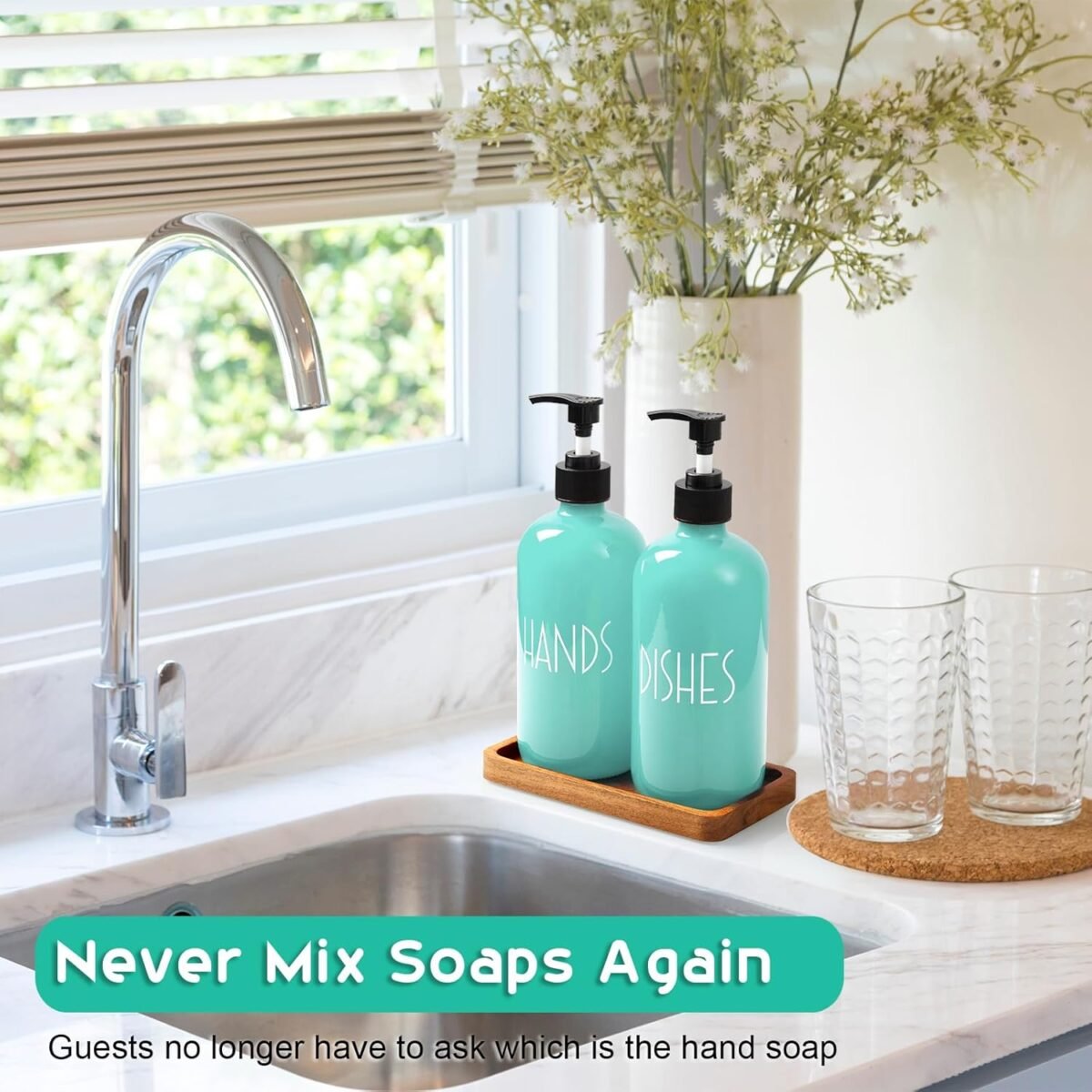 1740657659 ALELION Turquoise Dish Soap Dispenser for Kitchen 16