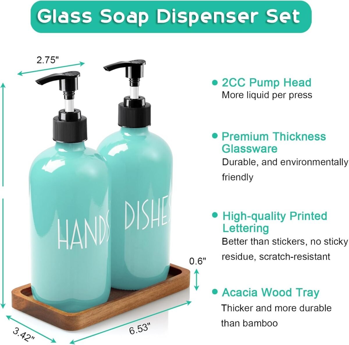 1740657671 ALELION Turquoise Dish Soap Dispenser for Kitchen 16