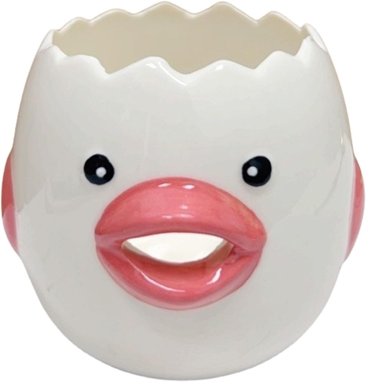 LuoCoCo Cute Egg Separator Ceramics Vomiting Chicken E