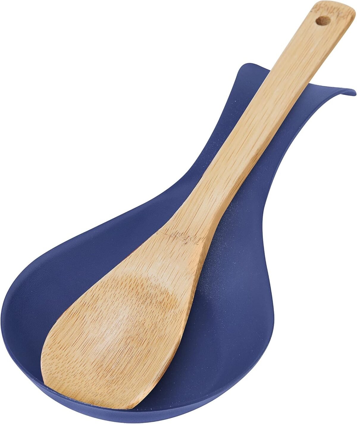 1741695985 OGGI Stainless Steel Spoon Rest Long Handle Holds Kitc