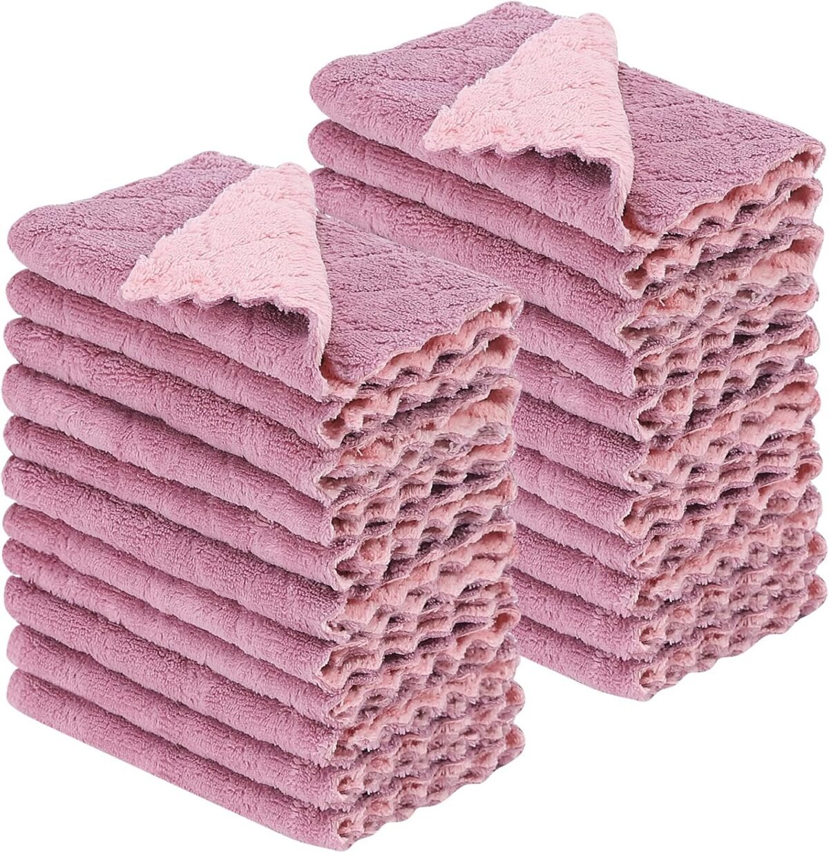 22 Pack Kitchen Dish Cloths Reusable Dish Towels Nons