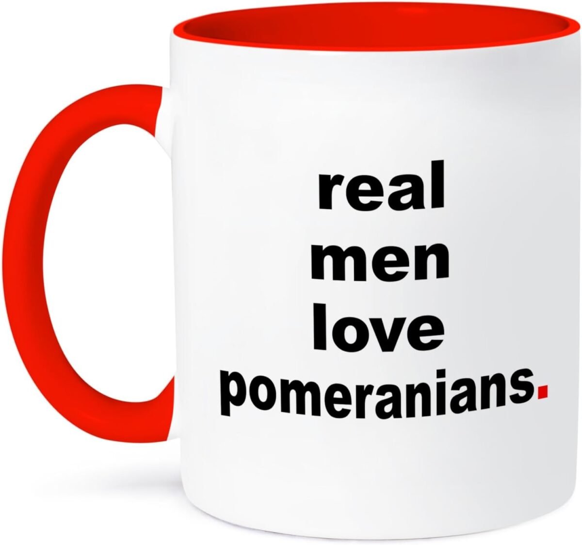 3dRose EvaDane Funny Quotes Real men love pomerania
