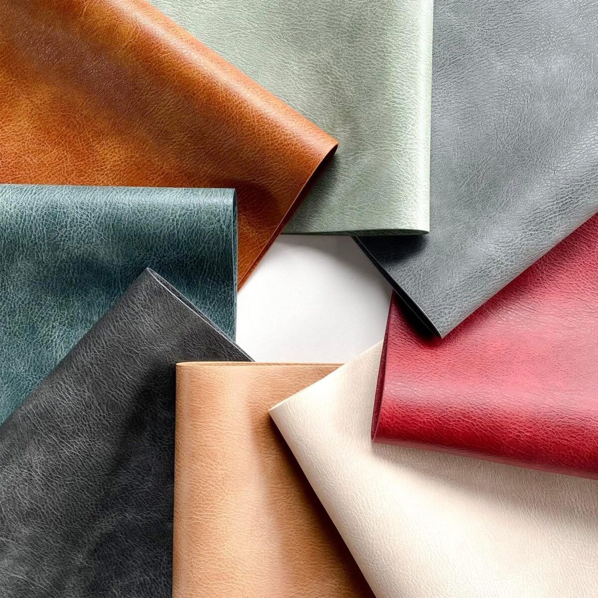 1743599221 Univo Colors Washed Cowhide Pattern PU Leather Placemat