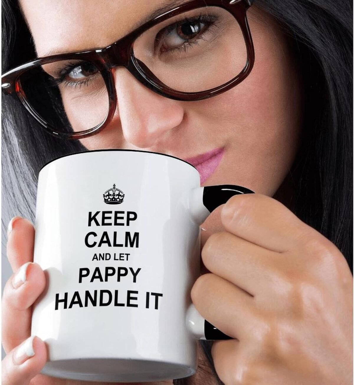 1743858672 3dRose Coffee Mug Size 11oz Keep Calm and let Papp
