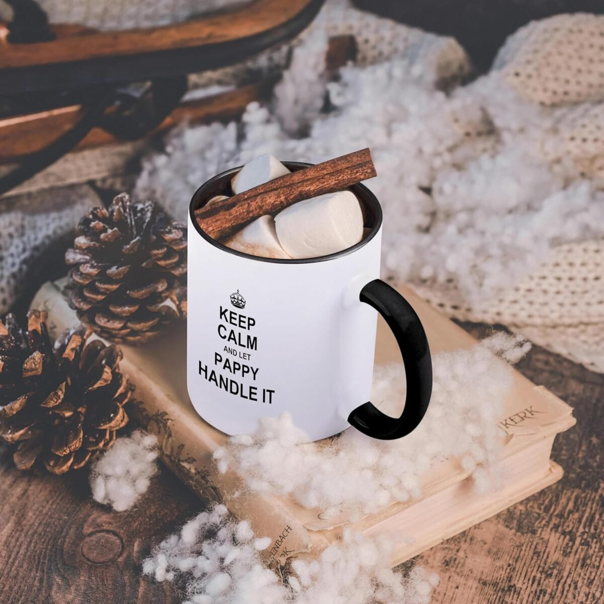 1743858688 3dRose Coffee Mug Size 11oz Keep Calm and let Papp